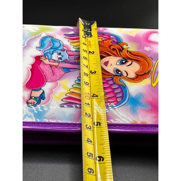 Lisa Frank Stationary Zipper Binder Angel Cat Rainbows Mini 5x8” Vtg 1990s READ - Picture 9 of 16